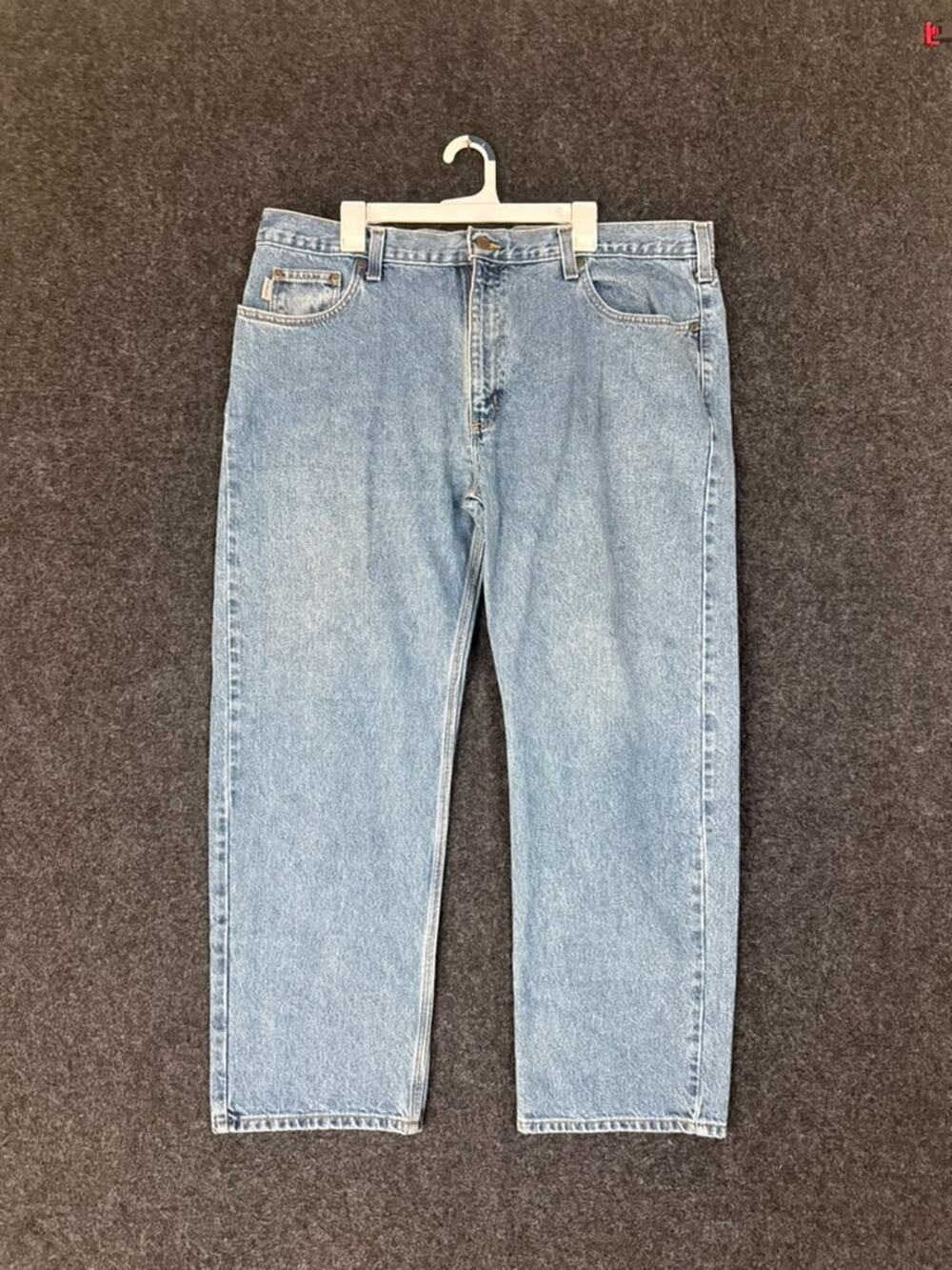 Carhartt B460 DPS Traditional Fit Jeans Men 42x30 Light Wash Workwear